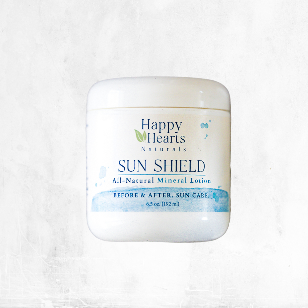 Natural Mineral Lotion with Avocado Oil and Coconut Oil Sun Protection and Nourishment Happy