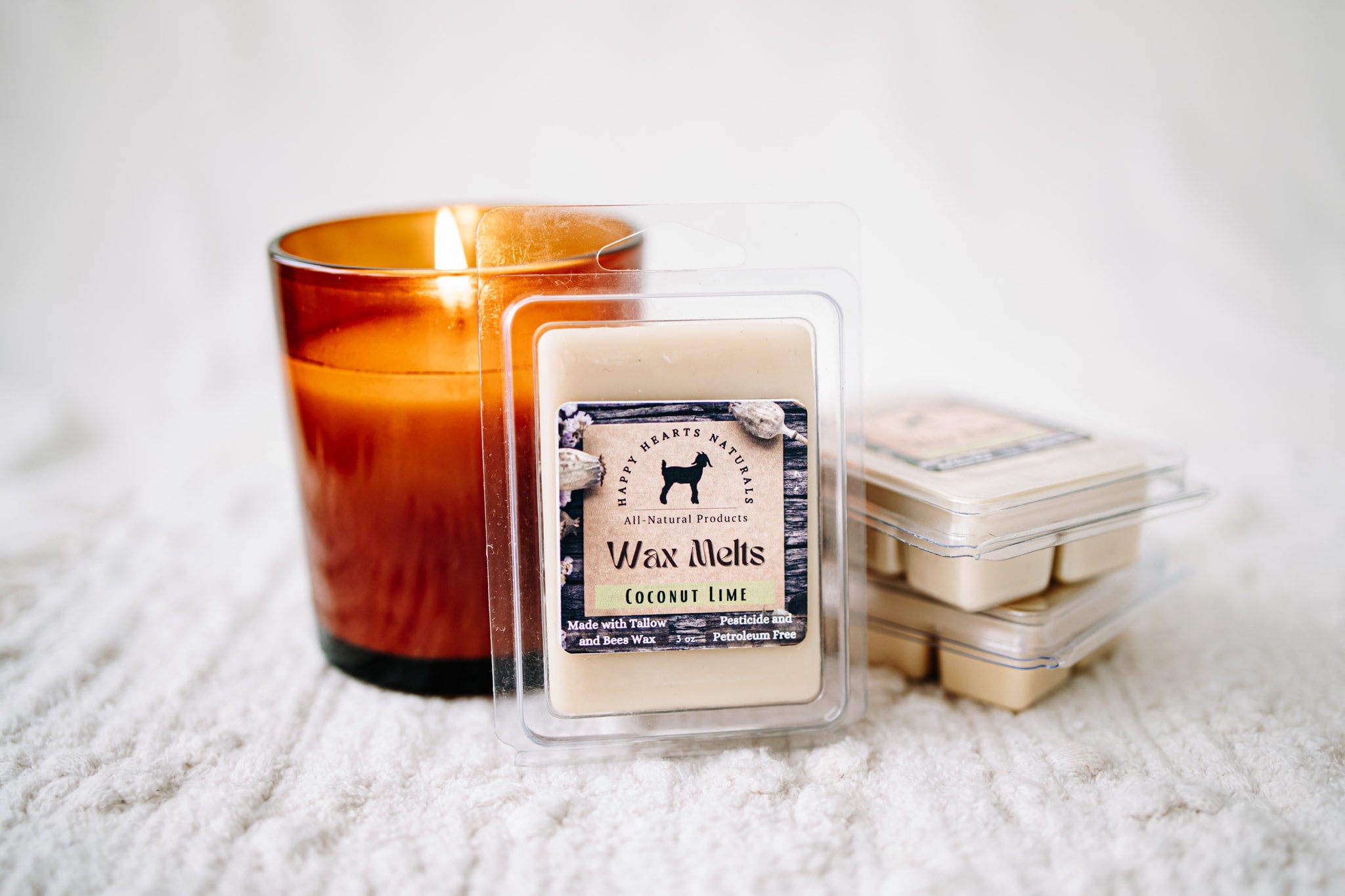 Scented Beeswax Candles and Melts, Non-Toxic Candles